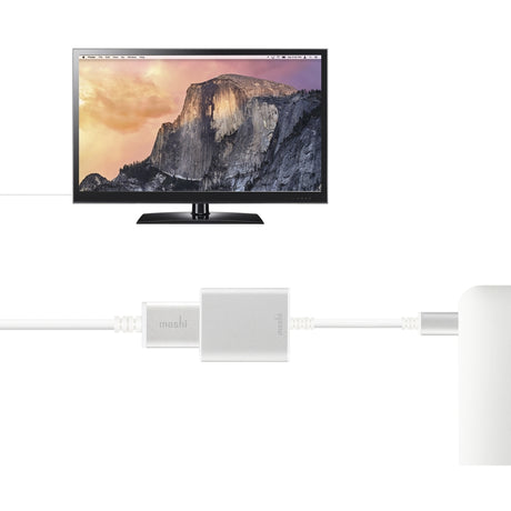 Moshi USB-C to HDMI Adapter, 4K up to 60 fps, Aluminum Casings, Works with MacBook, MacBook Air, MacBook Pro, Surface