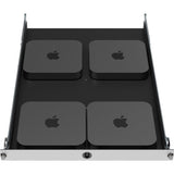 Rack Solutions 1U Mini Rack Tool-less Dry Sliding Shelf for Four Apple Mac Mini
