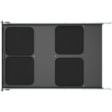 Rack Solutions 1U Mini Rack Tool-less Dry Sliding Shelf for Four Apple Mac Mini