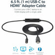 StarTech.com USB C to HDMI Cable - 3 ft / 1m - USB-C to HDMI 4K 60Hz - USB Type C to HDMI - Computer Monitor Cable