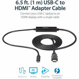 StarTech.com USB C to HDMI Cable - 3 ft / 1m - USB-C to HDMI 4K 60Hz - USB Type C to HDMI - Computer Monitor Cable