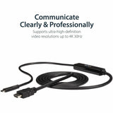 StarTech.com USB C to HDMI Cable - 3 ft / 1m - USB-C to HDMI 4K 60Hz - USB Type C to HDMI - Computer Monitor Cable