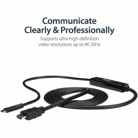 StarTech.com USB C to HDMI Cable - 3 ft / 1m - USB-C to HDMI 4K 60Hz - USB Type C to HDMI - Computer Monitor Cable