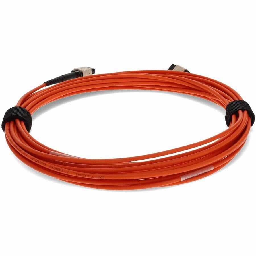 AddOn 3m MPO (Female) to MPO (Female) 12-Strand Orange OM1 Crossover Fiber OFNR (Riser-Rated) Patch Cable