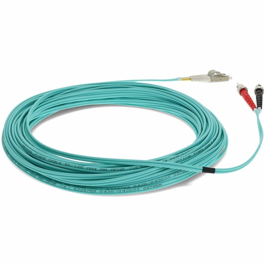 40M LC TO ST M/M OM4 AQUA FIBER