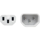 Eaton Tripp Lite Series Power Cord C14 to C15 - Heavy-Duty, 15A, 250V, 14 AWG, 3 ft. (0.91 m), White