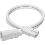 Eaton Tripp Lite Series Power Cord C14 to C15 - Heavy-Duty, 15A, 250V, 14 AWG, 3 ft. (0.91 m), White