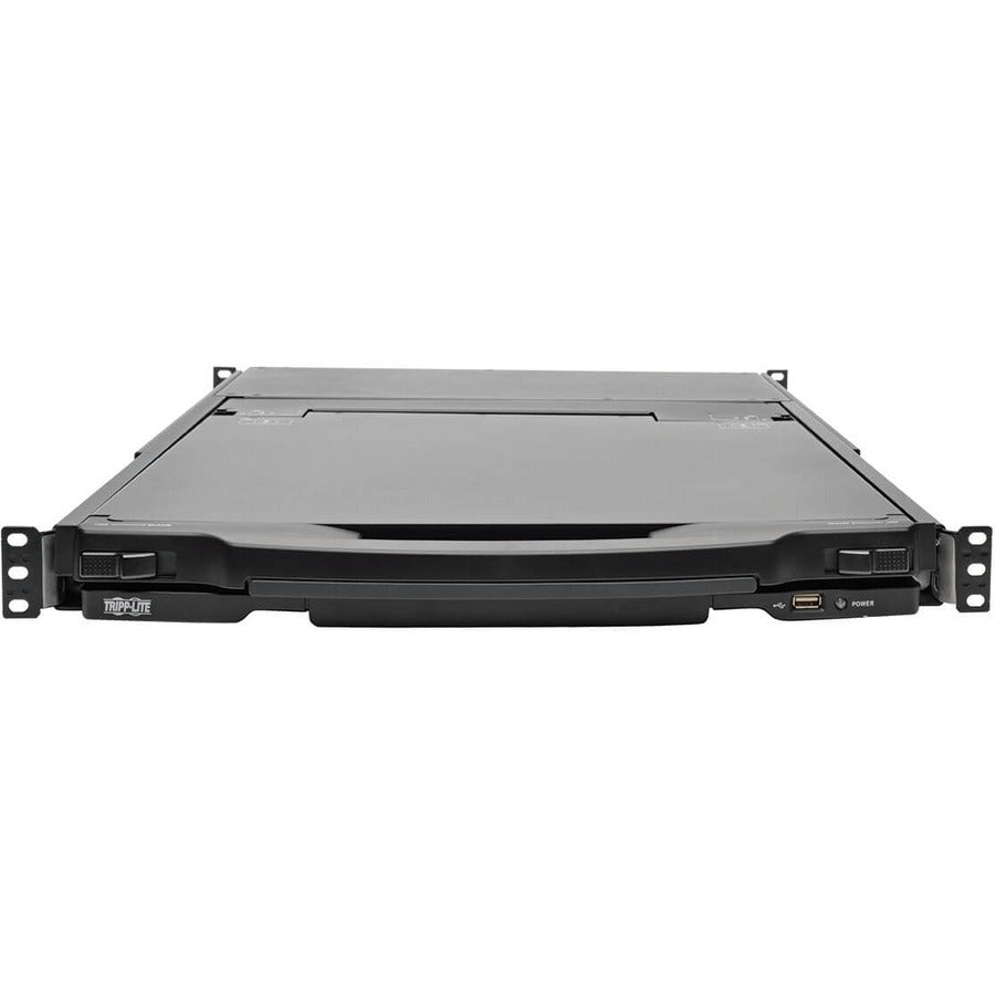 Eaton Tripp Lite Series NetDirector 8-Port 1U Rack-Mount Console HDMI KVM Switch with 17 in. LCD and IP Remote Access, Dual Rail, TAA