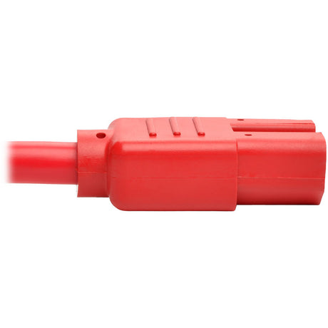 Eaton Tripp Lite Series Power Cord C14 to C15 - Heavy-Duty, 15A, 250V, 14 AWG, 2 ft. (0.61 m), Red