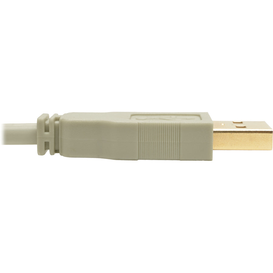 Eaton Tripp Lite Series USB 2.0 A to B Cable (M/M), Beige, 15 ft. (4.57 m)