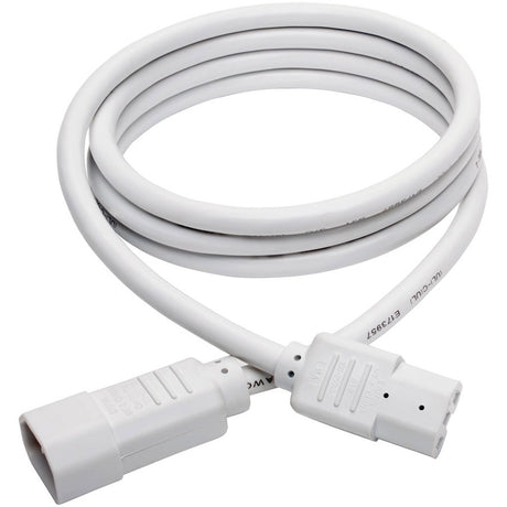 Eaton Tripp Lite Series Power Cord C14 to C15 - Heavy-Duty, 15A, 250V, 14 AWG, 6 ft. (1.83 m), White