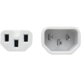 Eaton Tripp Lite Series Power Cord C14 to C15 - Heavy-Duty, 15A, 250V, 14 AWG, 6 ft. (1.83 m), White