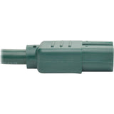 Eaton Tripp Lite Series Power Cord C14 to C15 - Heavy-Duty, 15A, 250V, 14 AWG, 6 ft. (1.83 m), Green