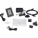 Black Box Wallplate Control Panel - RS-232, 8-Button