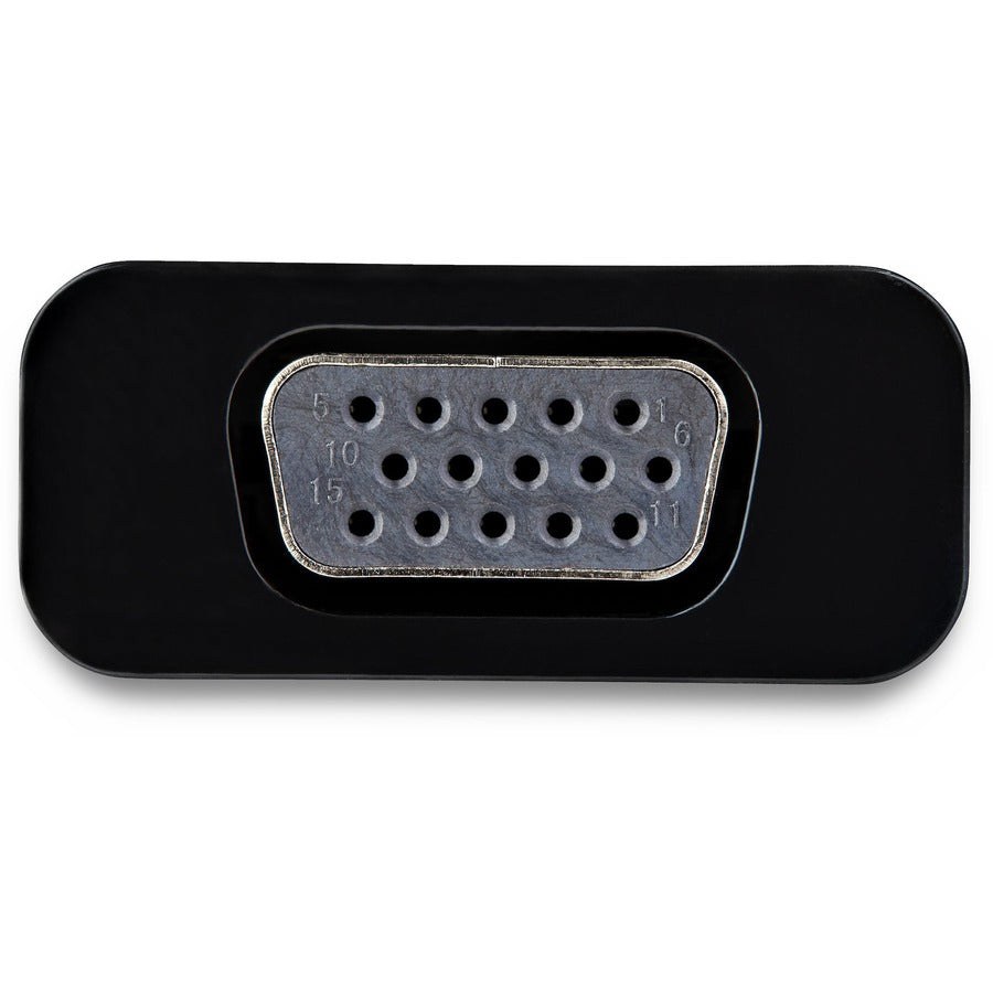 StarTech.com USB C to VGA Adapter with 60W Power Delivery Pass-Through - 1080p USB Type-C to VGA Video Converter w/ Charging - Black