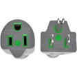 Eaton Tripp Lite Series Hospital-Grade Extension Cord, NEMA 5-15P to NEMA 5-15R - Green Dot, 13A, 125V, 16 AWG, 6 ft. (1.83 m), Gray