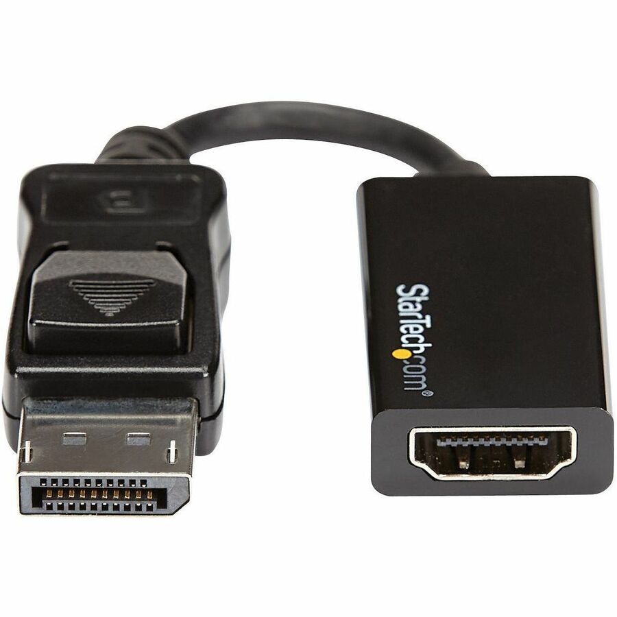 StarTech.com DisplayPort to HDMI Adapter, 4K 60Hz Active DP 1.4 to HDMI 2.0 Video Converter for Monitor/Display, Latching DP Connector