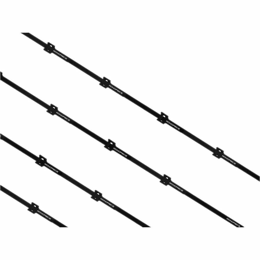 Monoprice Hook and Loop Fastening Cable Ties, 6in, 50 pcs/pack, Black