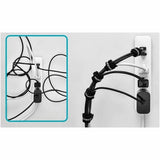 Monoprice Hook and Loop Fastening Cable Ties, 6in, 50 pcs/pack, Black