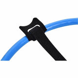 Monoprice Hook and Loop Fastening Cable Ties, 6in, 50 pcs/pack, Black