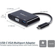 StarTech.com USB-C VGA Multiport Adapter - USB-A Port - with Power Delivery (USB PD) - USB C Adapter Converter - USB C Dongle