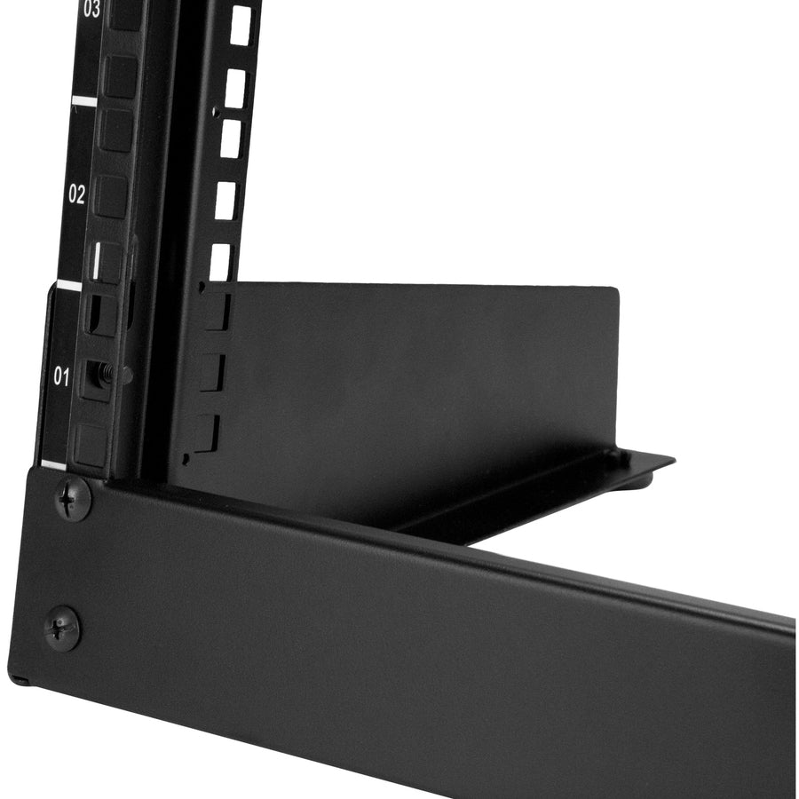 StarTech.com 2-Post 8U Desktop Server Rack, Open Frame 19in Computer Rack, Small Home/Office Rack for AV / Studio / Data / IT Equipment