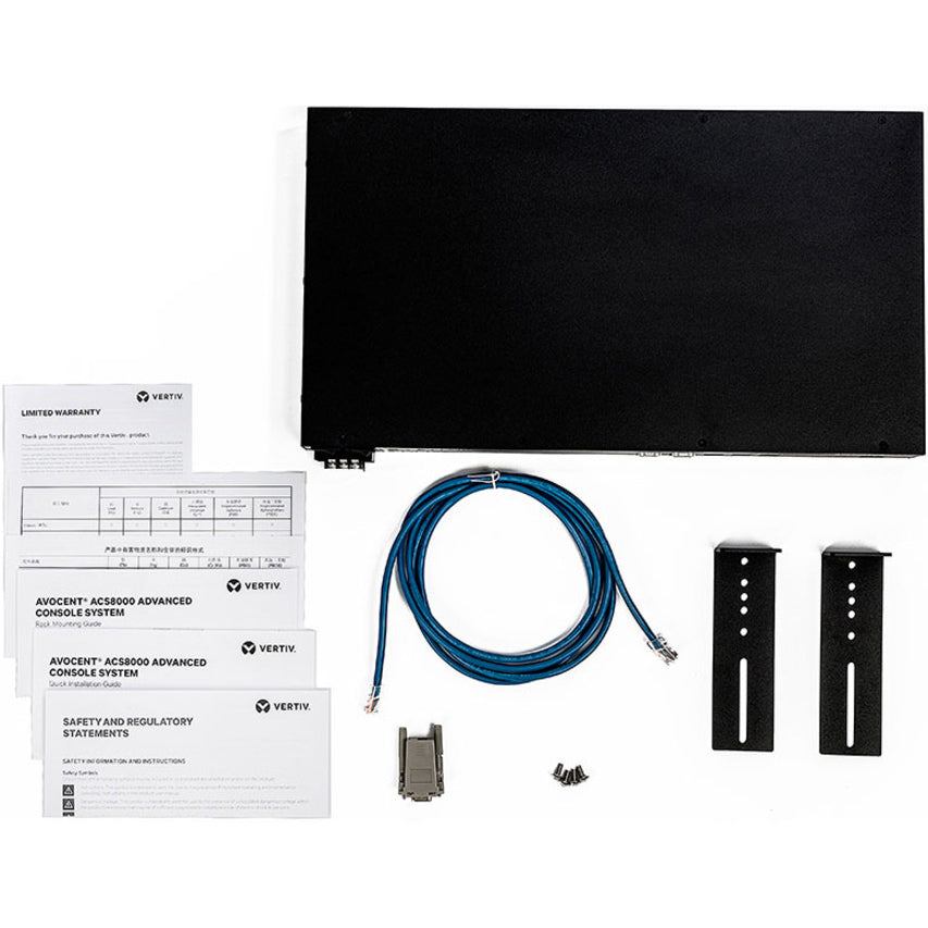 48-Port ACS8000 Console System with dual DC Power Supply and analog modem, non-TAA