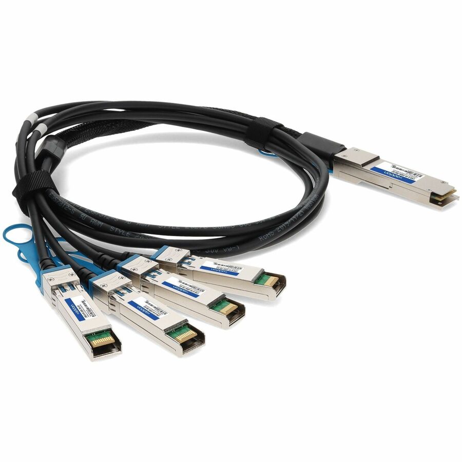 AddOn Arista Networks CAB-Q-4S-100G-2M Compatible TAA Compliant 100GBase-CU QSFP28 to 4xSFP28 Direct Attach Cable (Passive Twinax, 2m)