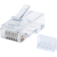 Intellinet Network Solutions Cat6 RJ45 Modular Plugs, 2-Prong, UTP, For Stranded Wire, 90 Plugs and Liners in Jar