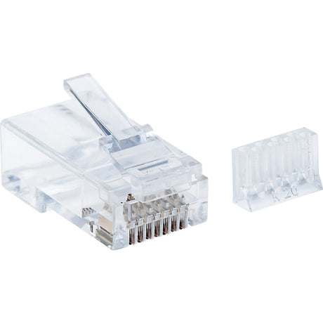 Intellinet Network Solutions Cat6 RJ45 Modular Plugs, 2-Prong, UTP, For Stranded Wire, 90 Plugs and Liners in Jar