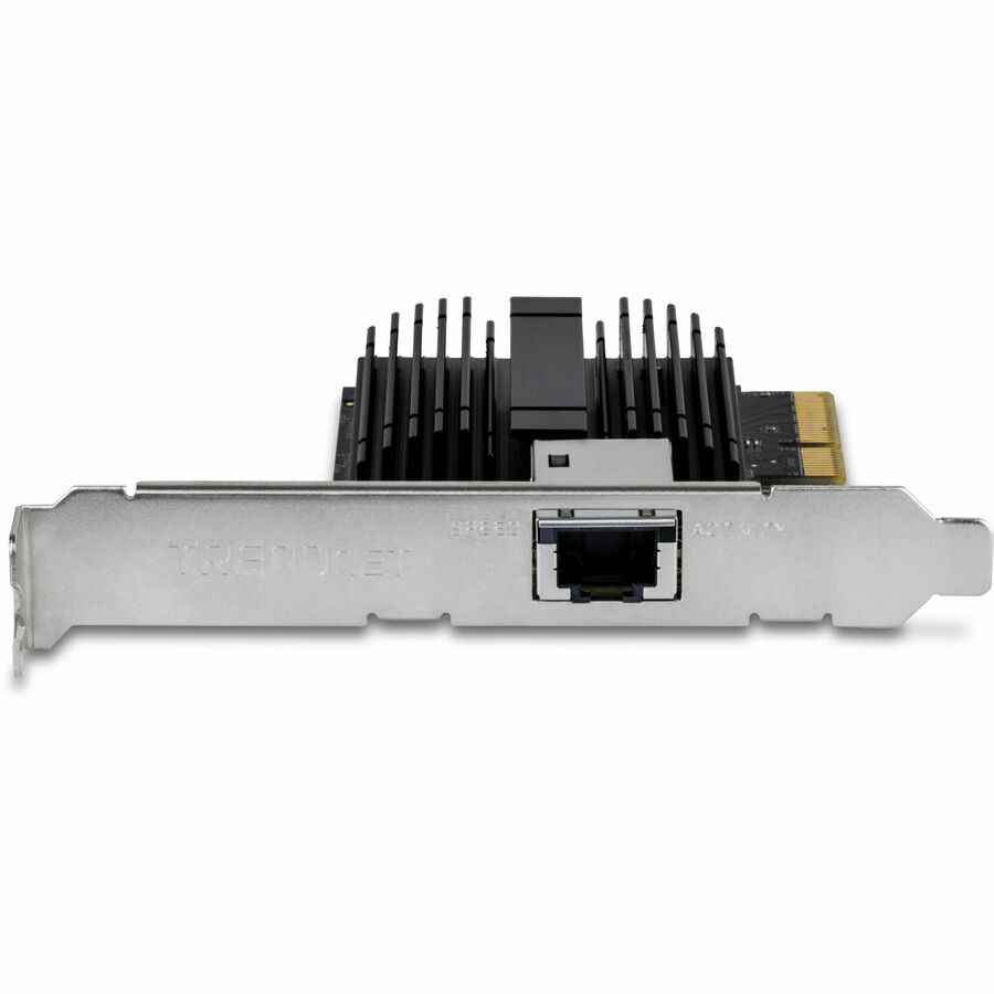 TRENDnet 10 Gigabit PCIe Network Adapter, Converts A PCIe Slot Into A 10G Ethernet Port, Supports 802.1Q Vlan, Includes Standard & Low-Profile Brackets, PCIe 2.0, PCIe 3.0, Silver, TEG-10GECTX