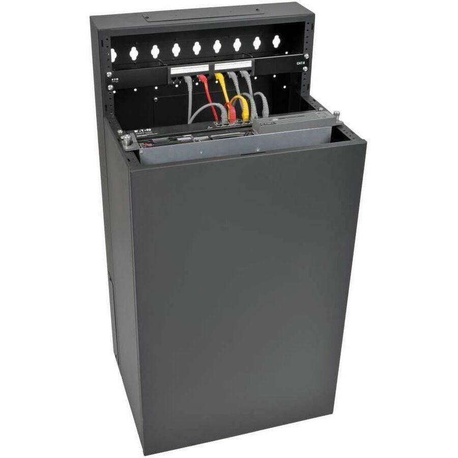 Eaton Tripp Lite Series SmartRack 12U Low-Profile Vertical-Mount Wall-Mount Small Server Rack Enclosure