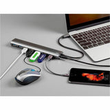Monoprice SuperSpeed 7-Port USB-C Hub, Gray