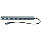 Monoprice SuperSpeed 7-Port USB-C Hub, Gray