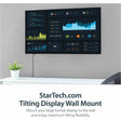 StarTech.com Flat Screen TV Wall Mount - Tilting - For 32" to 75" TVs - Steel - VESA TV Mount - Monitor Wall Mount