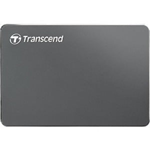 Transcend StoreJet 25C3 2 TB Portable Hard Drive - 2.5" External - SATA - Iron Gray