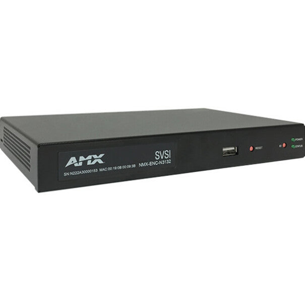 AMX H.264 Compressed Video over IP Encoder, PoE, SFP, HDMI, USB for Record