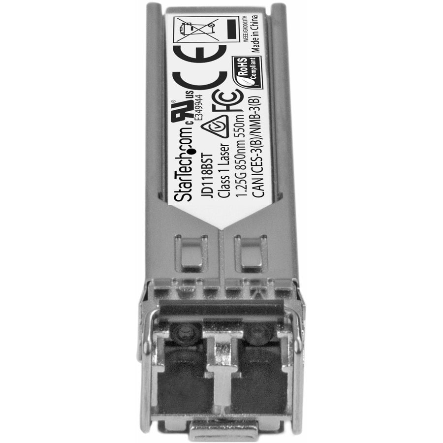 StarTech.com HPE JD118B Compatible SFP Module - 1000BASE-SX - 1GE Gigabit Ethernet SFP 1GbE Multi Mode (MMF) Fiber Optic Transceiver 550m