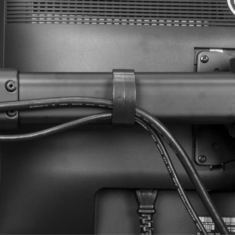 StarTech.com Desk Mount Triple Monitor Arm, 3 VESA 27" (17.6lb/8kg) Displays, Ergonomic Height Adjustable Articulating Pole Mount