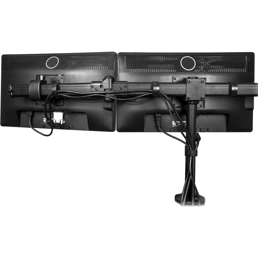 StarTech.com Desk Mount Triple Monitor Arm, 3 VESA 27" (17.6lb/8kg) Displays, Ergonomic Height Adjustable Articulating Pole Mount