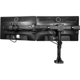 StarTech.com Desk Mount Triple Monitor Arm, 3 VESA 27" (17.6lb/8kg) Displays, Ergonomic Height Adjustable Articulating Pole Mount