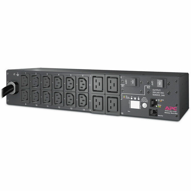 APC NetShelter Rack PDU, Metered, 2U, 5.0kW 208V 30A, (12) C13, (4) C19 outlets