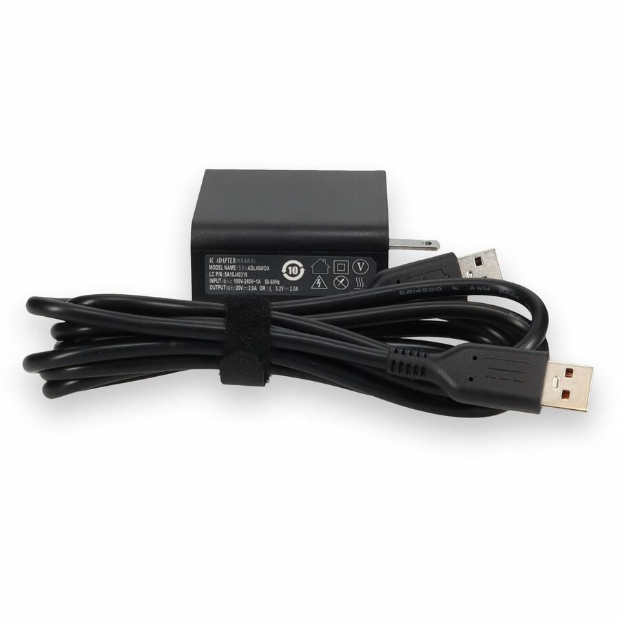Lenovo ADL40WDA Compatible 40W 20V at 2A Black Laptop Power Adapter and Cable