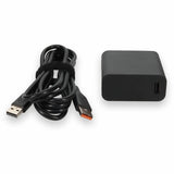 Lenovo ADL65WDA Compatible 65W 20V at 3.25A Black Laptop Power Adapter and Cable