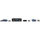 Eaton Tripp Lite Series 2-Port USB/VGA Cable KVM Switch with Cables and USB Peripheral Sharing