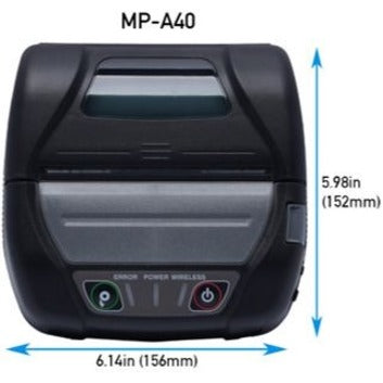Seiko MP-A40 4" Mobile Label / Receipt Printer - USB - WIFI