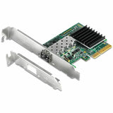 TRENDnet 10 Gigabit PCIe SFP+ Network Adapter, Convert A PCIe Slot Into A 10G SFP+ Slot, Supports 802.1Q, Standard & Low-Profile Brackets Included, Compatible With Windows & Linux, Black, TEG-10GECSFP