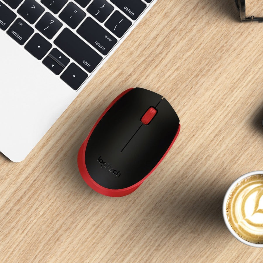 Logitech M170 Wireless Compact Mouse (Red)