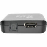 Eaton Tripp Lite Series 4K HDMI Audio De-Embedder/Extractor with TOSLINK and 3.5 mm Stereo Output, 5.1 Channel, HDCP, 4K 30Hz, 6-in. (15.24 cm)