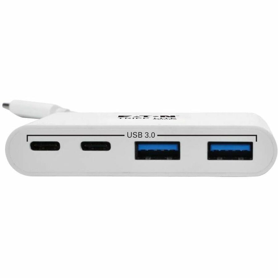 Eaton Tripp Lite Series 4-Port USB-C Hub, USB 3.x (5Gbps), 2x USB-A, 2x USB-C, White